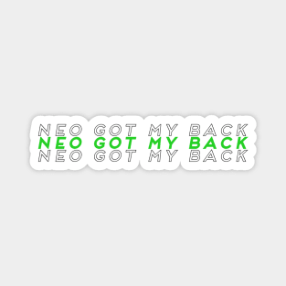 Neo Got My Back NCT 2018 White Sticker